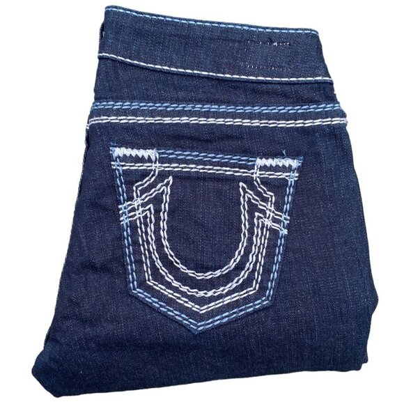 Vintage True Religion Jeans Size 26 ROPE STITCH Blue - Picture 1 of 6